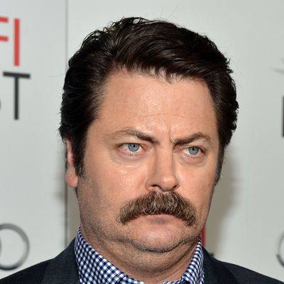Nick Offerman, the official upper lip of Movember.