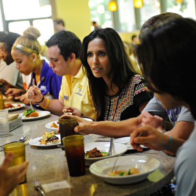 Padma hits the mess hall.