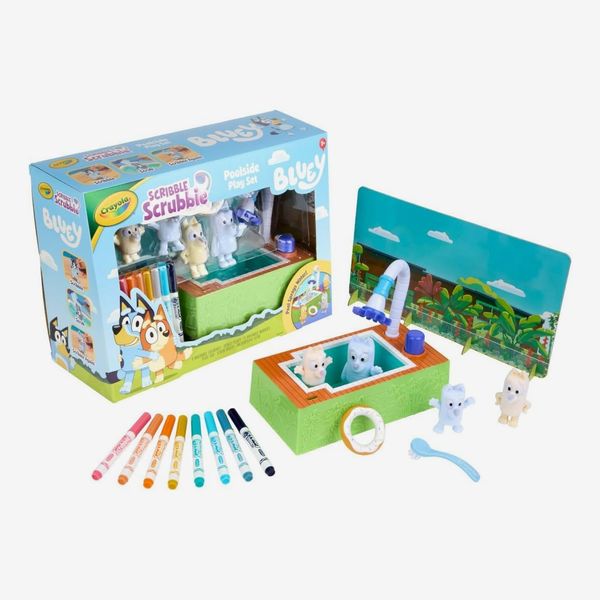 Crayola Scribble Scrubbies Bluey Poolside Playset