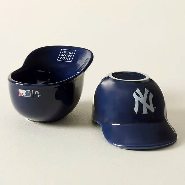 MLB Sundae Slugger Ceramic Ice Cream Bowl Set, New York Yankees