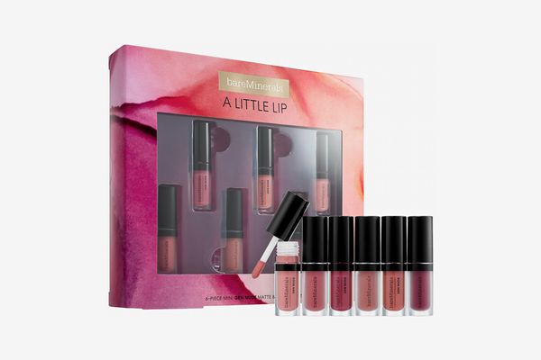 bareMinerals A Little Lip – 6pc Mini Gen Nude Matte & Shine Lip Gift Set