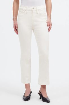 Madewell Kick Out Crop Jeans - Pure White