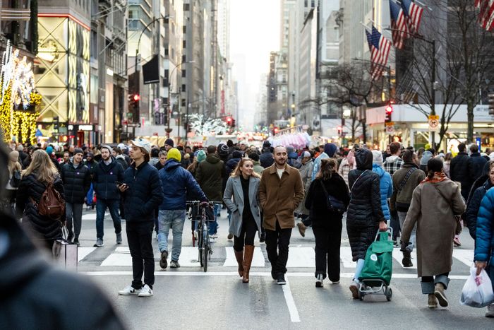 NYC downtown foot traffic up but still trails other cities - New