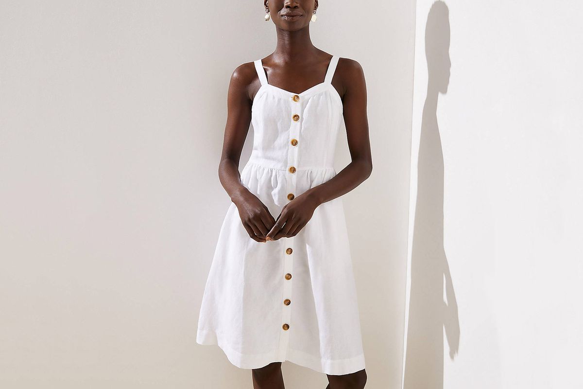loft fit and flare dress