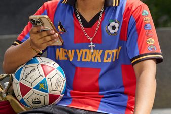 Fans Wait To Buy Limited Edition New York World Cup Jerseys