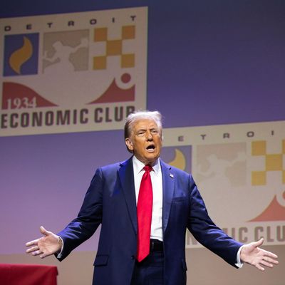 Donald Trump Speaks At The Detroit Economic Club