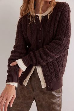 Free People We The Free Aydin Cable Cardi