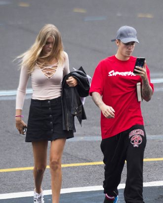 Justin Bieber's GF Sofia Richie Seen With Bronte Blampied