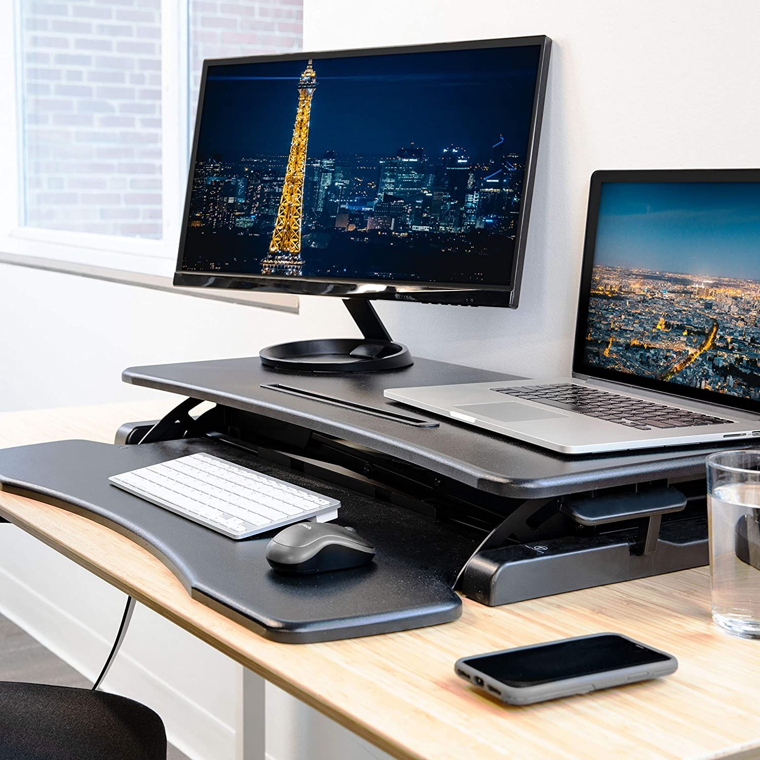 portable standing desk converter