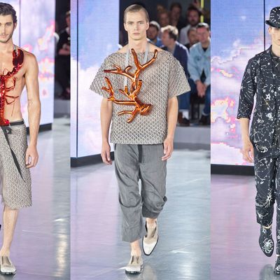 Looks from the spring 2013 John Galliano collection.