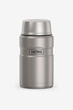 THERMOS Stainless King Food Jar with Bowl, 24oz, Matte Steel