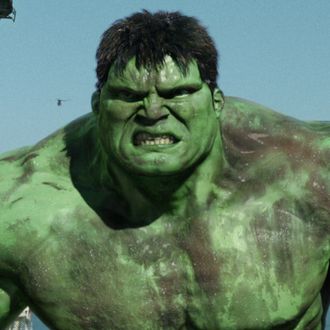 Scientist, Bruce Banner's (Eric Bana) alter ego, The Hulk, is unleashed on the streets of San Francisco in Universal Studios movie 