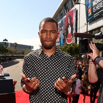 LOS ANGELES, CA - SEPTEMBER 06: Recording artist Frank Ocean arrives at the 2012 MTV Video Music Awards at Staples Center on September 6, 2012 in Los Angeles, California. (Photo by Christopher Polk/Getty Images)