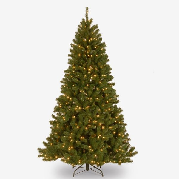 National Tree Company North Valley Spruce Tree with Clear Lights