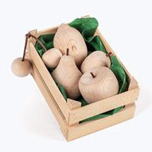 Erzi Assorted Natural Fruit in a Crate - Small