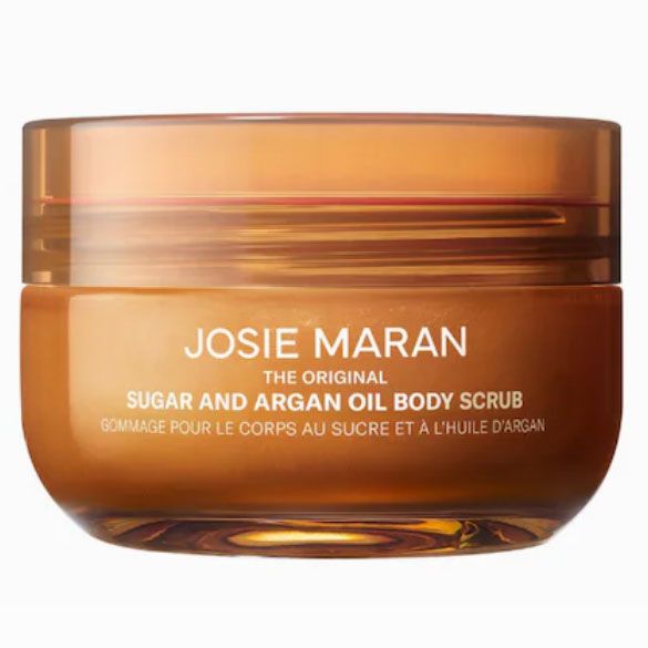 Josie Maran Argan Oil + Sugar Balm Refillable Exfoliating Body-Scrub Jar