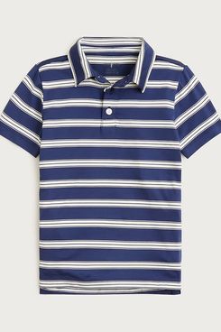 J.Crew Short-Sleeve Active Polo Shirt in Stripe
