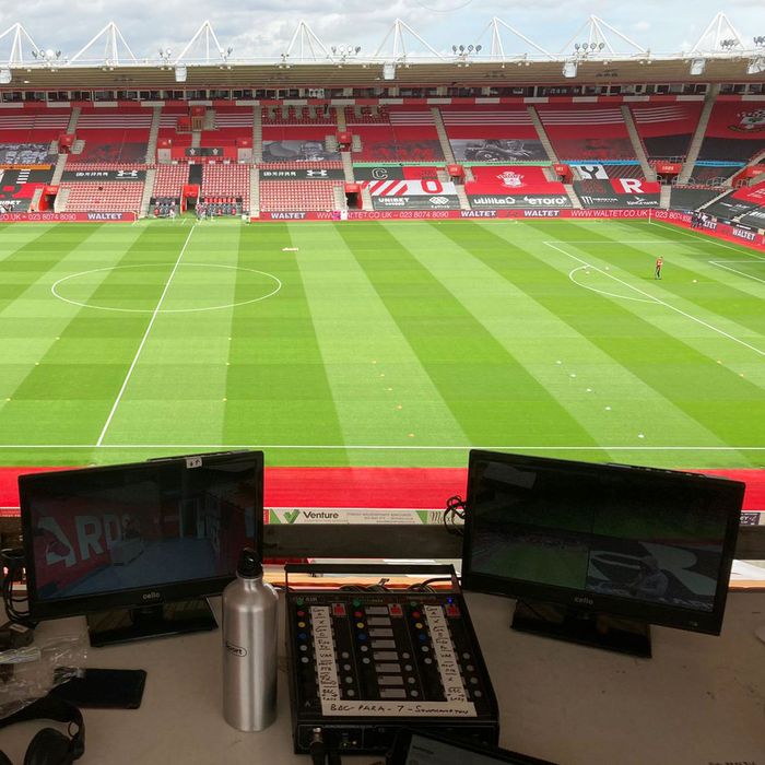 football commentary box