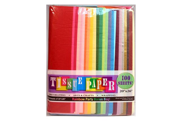 Creative Hobbies Rainbow Color Tissue Paper