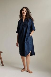 Toast Hand Woven Sketched Check Nightdress