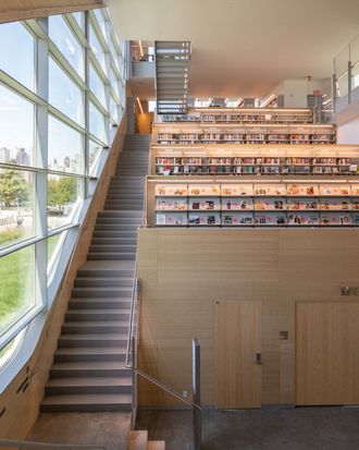 Inside Holl and McVoy's Hunters Point Library.