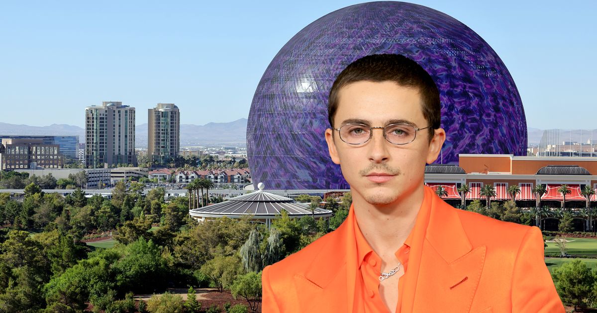 Is That Timothée Chalamet on Top of the Las Vegas Sphere?