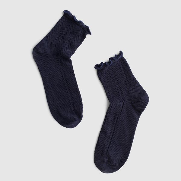 Madewell Textured-Knit Ankle Socks