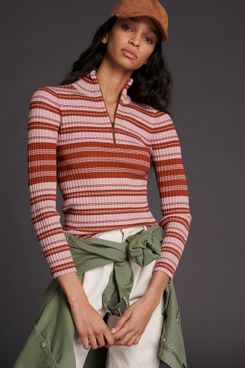 Maeve Liz Quarter-Zip Pullover
