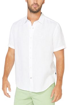 Nautica Men's Classic-Fit Solid Linen Shirt