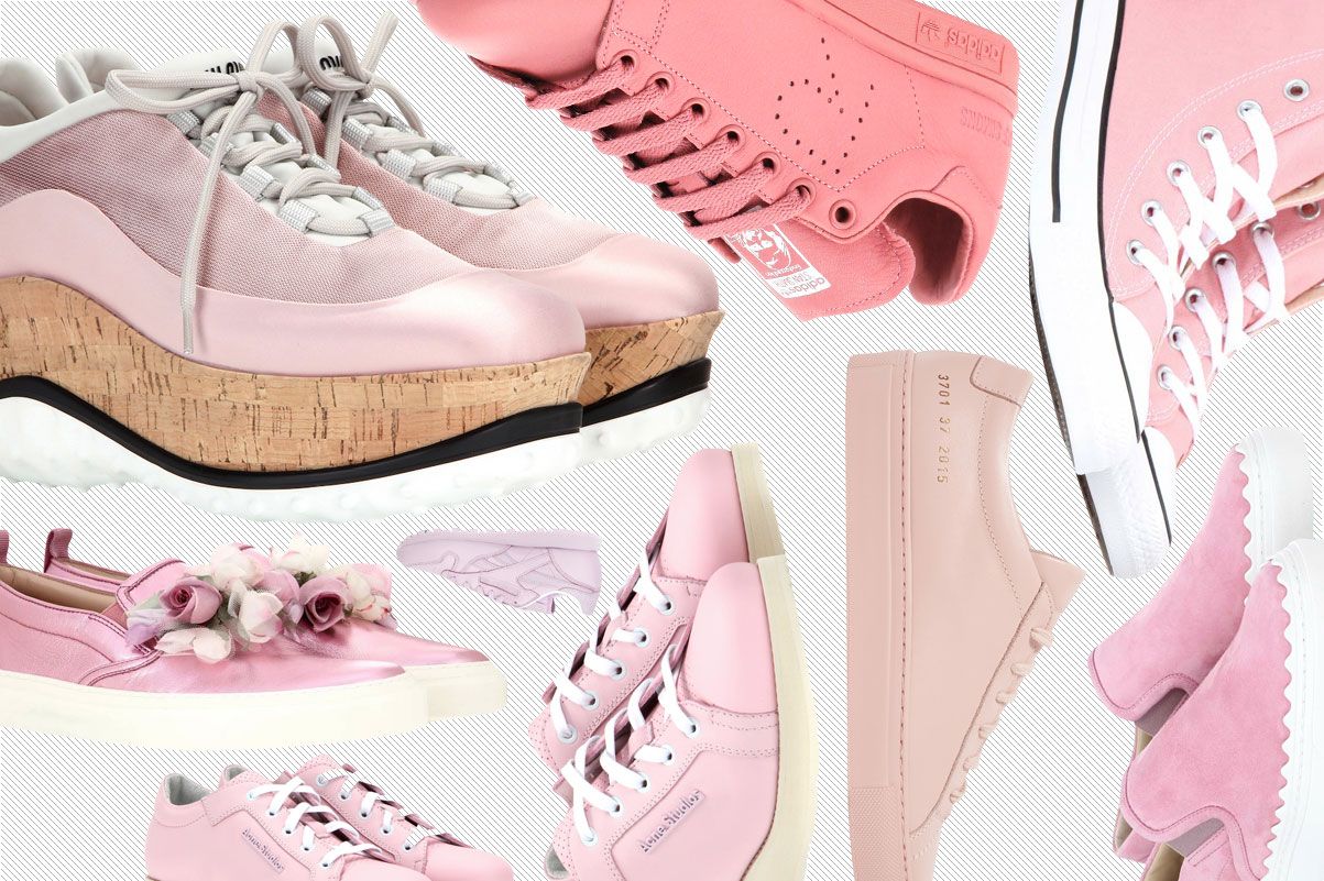 Print hjerte hungersnød Pink Sneakers Are the New White Sneakers