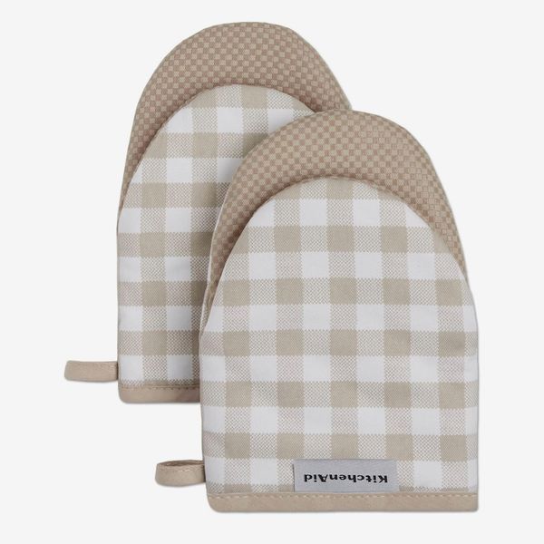 KitchenAid Gingham Mini Oven Mitt Set