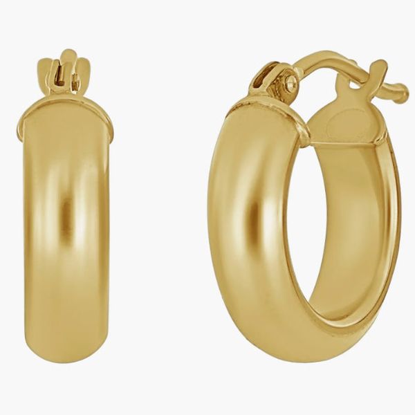 Bon Levy Essentials 14K Gold Smooth Hoop Earrings