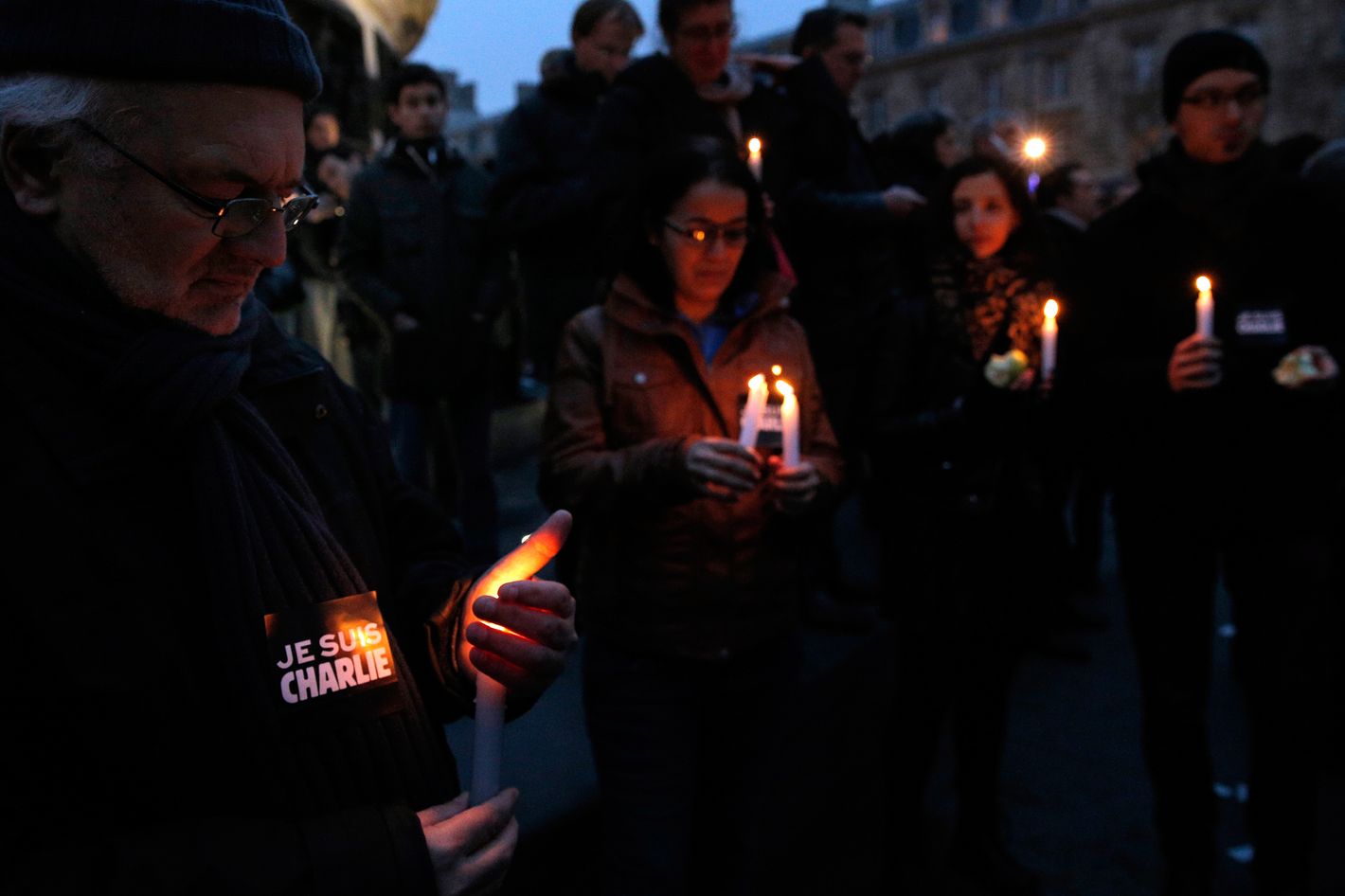 Photos: Paris Mourns Slain Charlie Hebdo Cartoonists