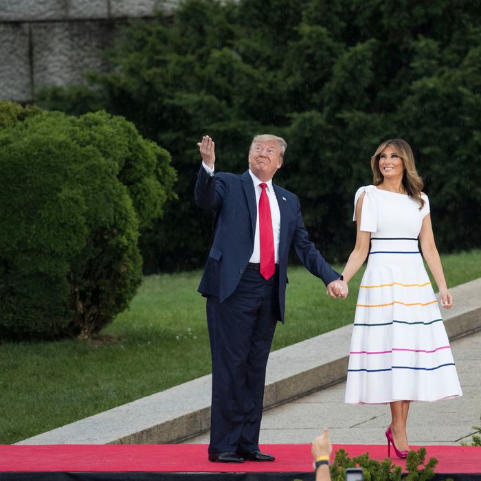 melania trump on 4th of july