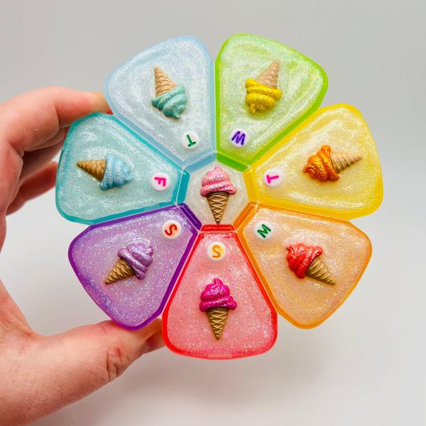 Pill Joy Rainbow Ice Cream Pill Case