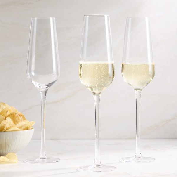 Quince Mouth Blown Champagne Flute - Seto f 4