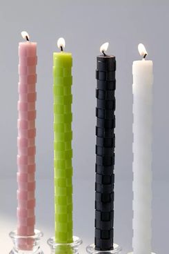 Urban Outfitters Checkerboard Taper Candle Set