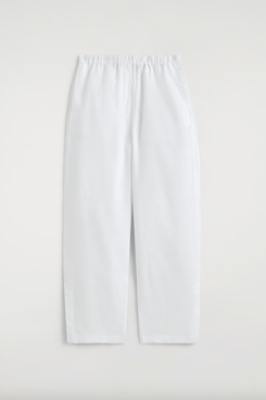 Cos Elasticated Linen Barrel Leg Pants