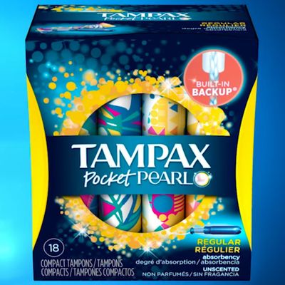 Tampax Pocket Pearl Compact Tampons Regular Absorbency Unscented