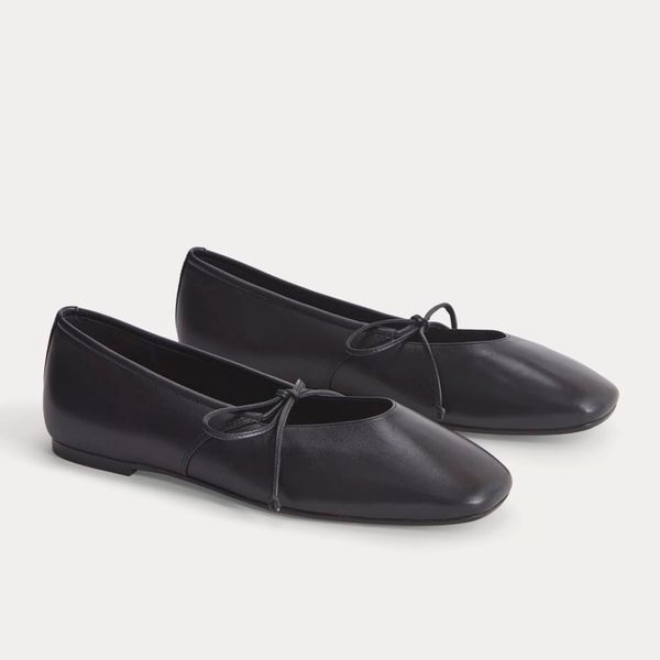 Everlane Leather Keyhole Flat