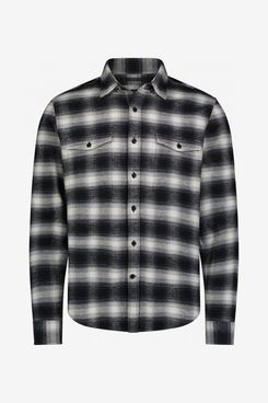 Lucky Brand Plaid Workwear Flannel Button-Up Shirt