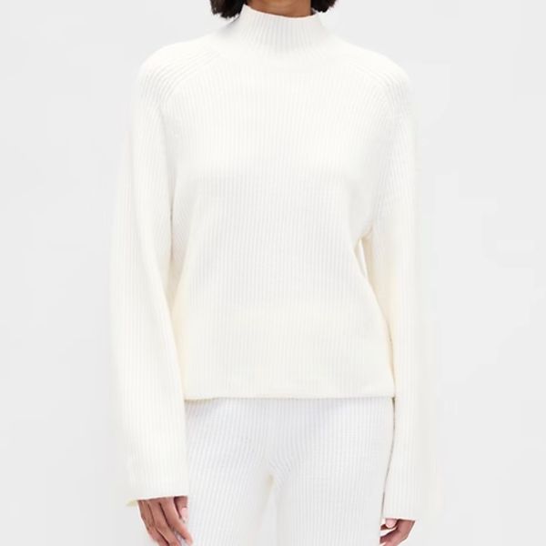 Gap CashSoft Shaker-Stitch Turtleneck Sweater
