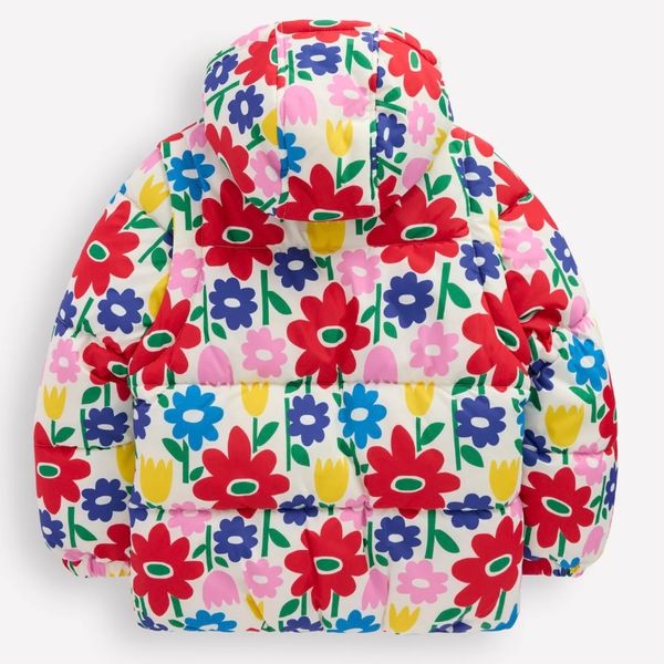 Boden Kids 2-in-1 Padded Coat Multi Pop Flower
