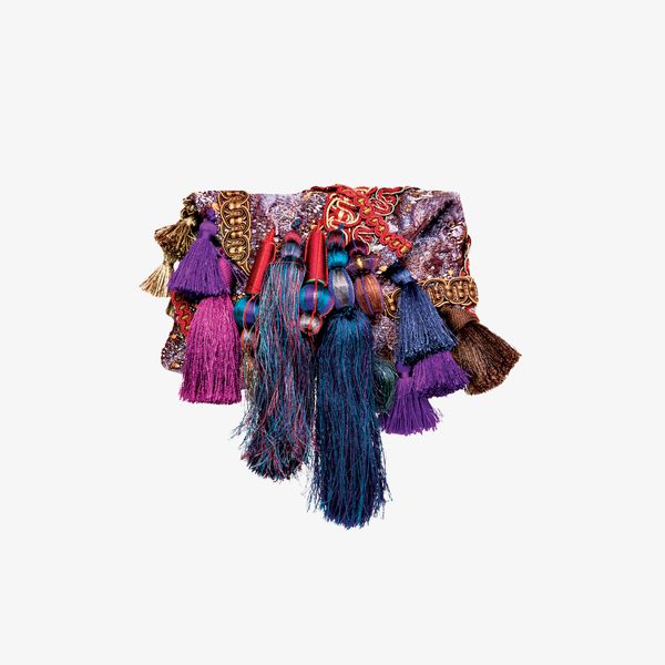 Dries Van Noten Embellished Envelope Bag