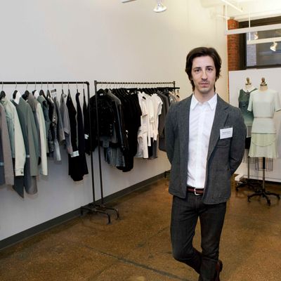 Daniel Vosovic at his CFDA Incubator Space