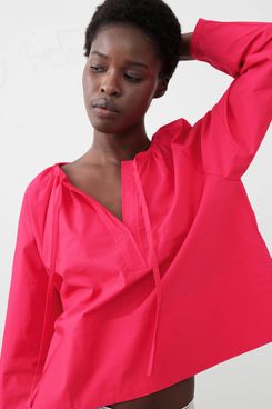 Banana Republic Factory Shirred Popover Shirt