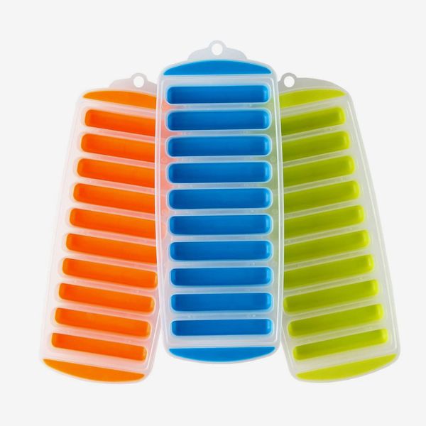 Lily’s Home Silicone Narrow Ice Stick Cube Trays (Set of 3)