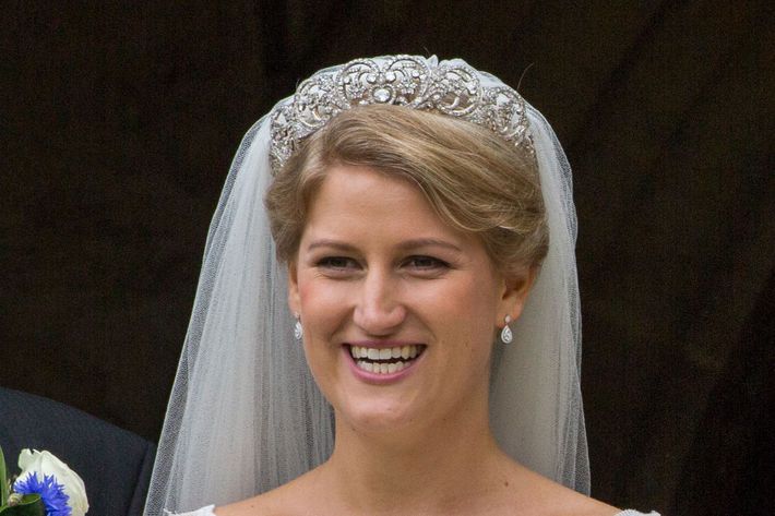 Celia McCorquodale in the Spencer Tiara.