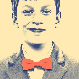 Boy wearing bow tie.