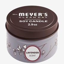 Mrs. Meyer’s Clean Day Scented Soy Tin Candle With Essential Oils, Lavender Scented, 2.9 oz.